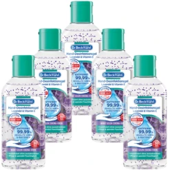 Dr. Beckmann Hand-Desinfektionsgel Lavendel & Vitamin E, 5 X 60ml