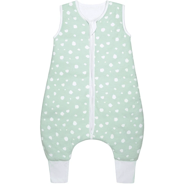 Emma & Noah Schlafsack Mit Füßen Punkte Mint TOG 2.5
