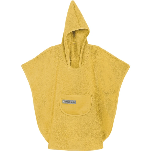Odenwälder Frottee-Badeponcho Mustard